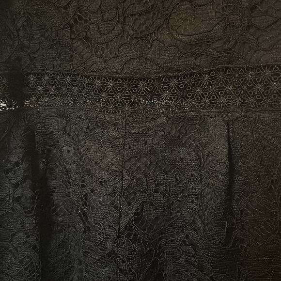 Francesca’s Black Lace Off the Shoulders Dress - Picture 2 of 4